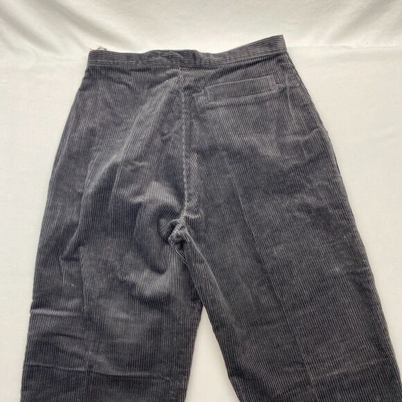 VTG Gap Corduroy Pants Gray Cotton Blend High Rise 80s Womens 13/14 - Picture 4 of 11